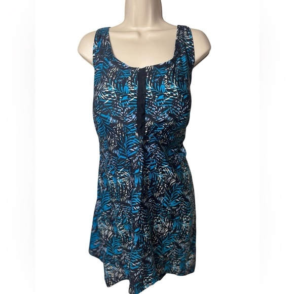 Swimsuits For All Longer Length Mesh Tankini Top by Swim 365-Size 28 - Picture 2 of 11